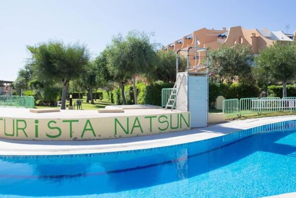 Estudio En Urbanizacion Naturista Con Piscina Junto Al Mar 베라 외부 사진